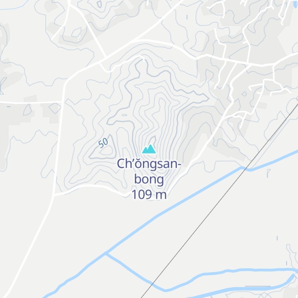 Map of Ch’ŏngsan-bong