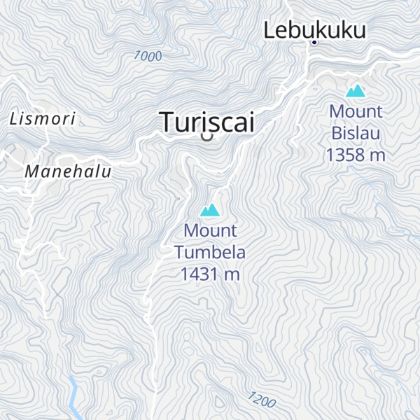 Map of Mount Tumbela