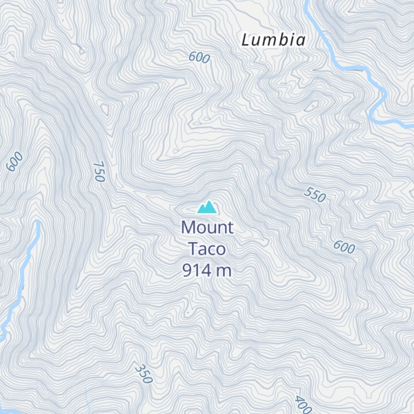 Map of Mount Taco