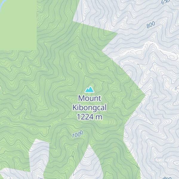 Map of Mount Kibongcal