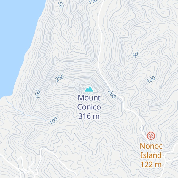 Map of Mount Conico