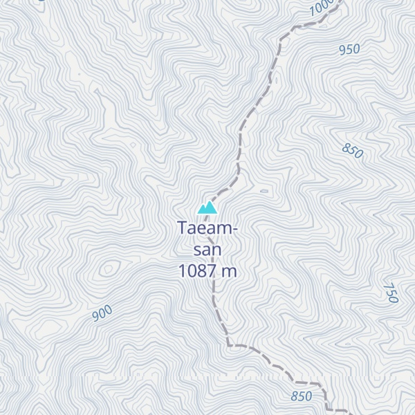 Map of Taeam-san