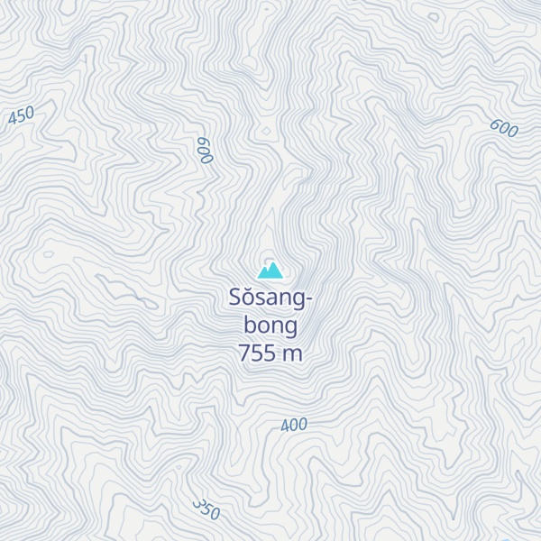Map of Sŏsang-bong