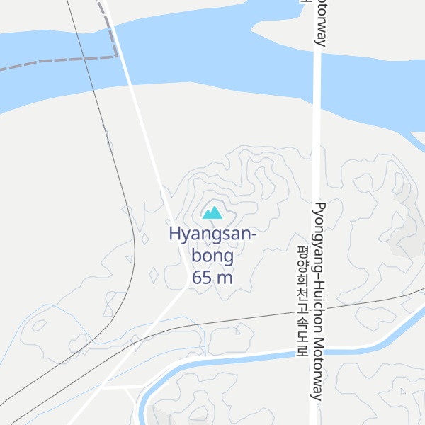 Map of Hyangsan-bong