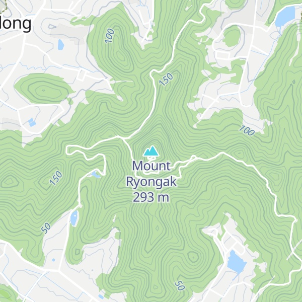 Map of Mount Ryongak