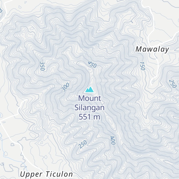 Map of Mount Silangan