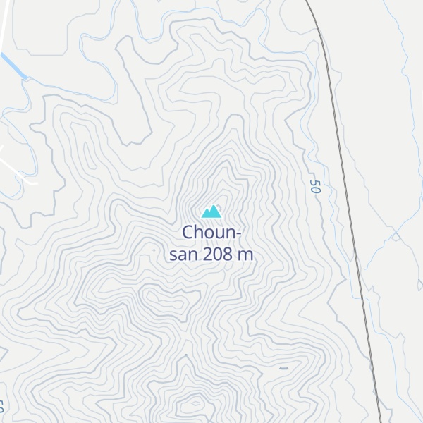 Map of Choun-san