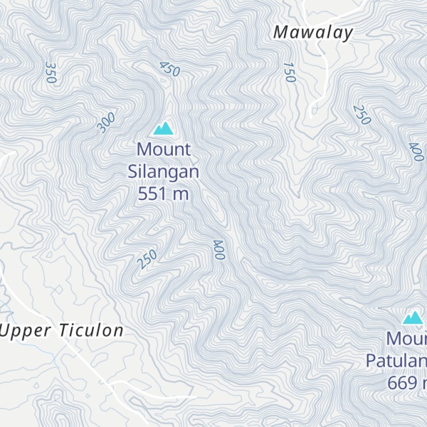 Map of Mount Lasubong