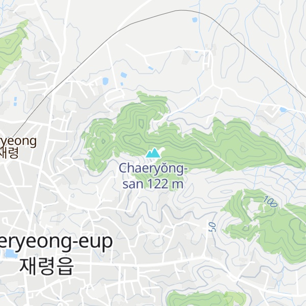Map of Chaeryŏng-san