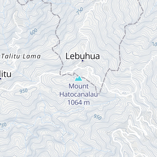 Map of Mount Hatocanalau