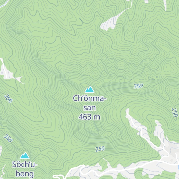 Map of Ch’ŏnma-san