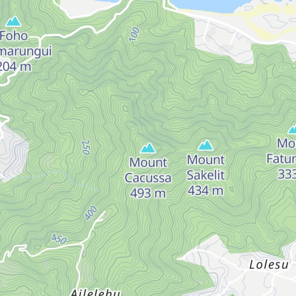 Map of Mount Cacussa