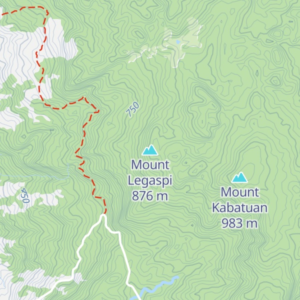 Map of Mount Legaspi
