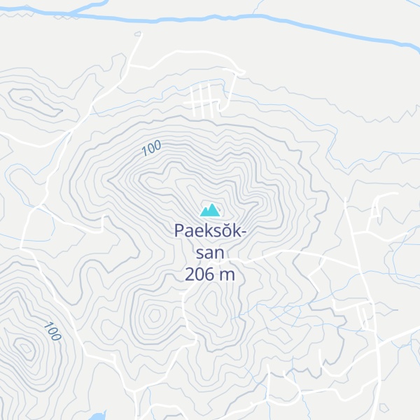 Map of Paeksŏk-san