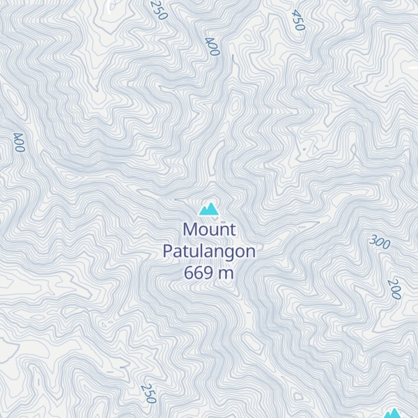 Map of Mount Patulangon