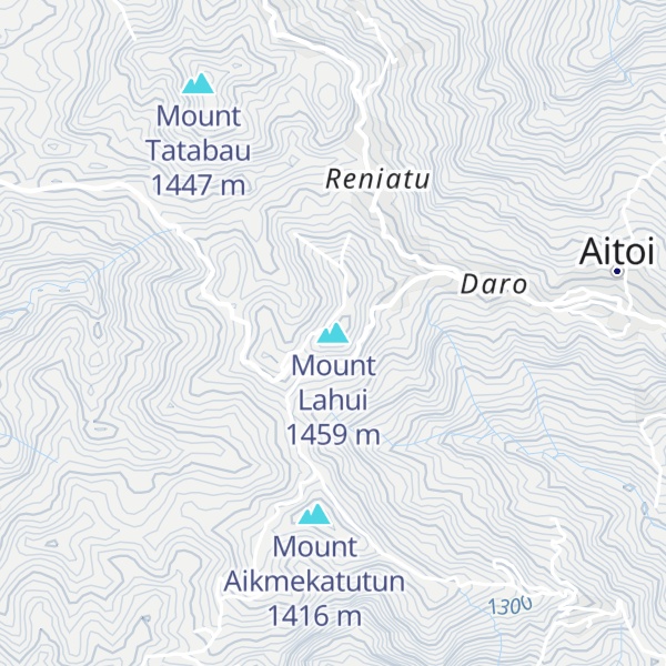 Map of Mount Lahui