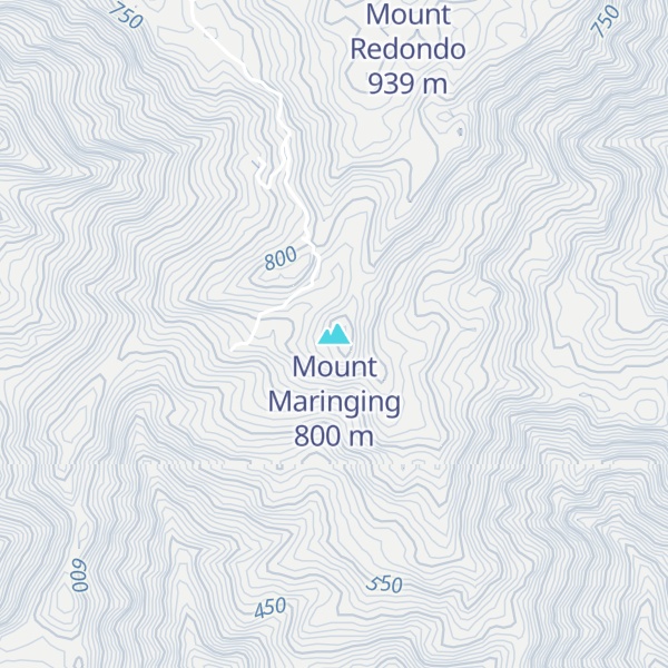 Map of Mount Maringing