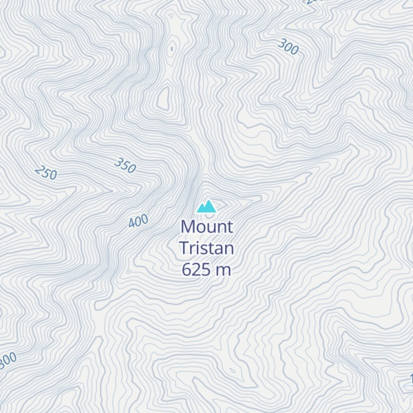 Map of Mount Tristan