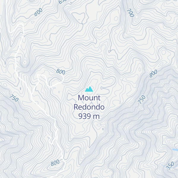 Map of Mount Redondo