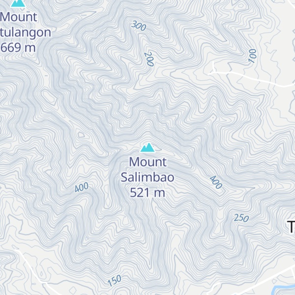 Map of Mount Salimbao