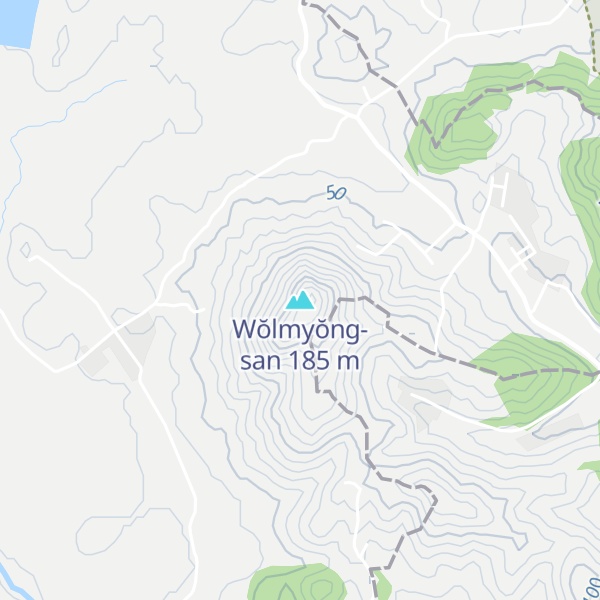 Map of Wŏlmyŏng-san