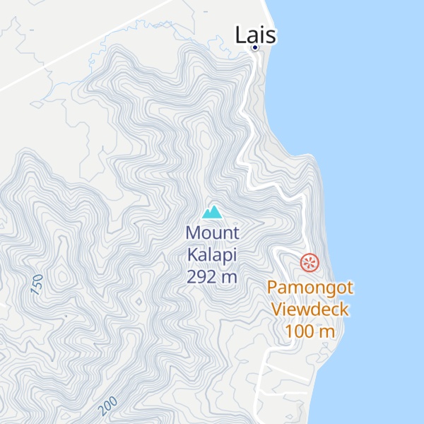 Map of Mount Kalapi