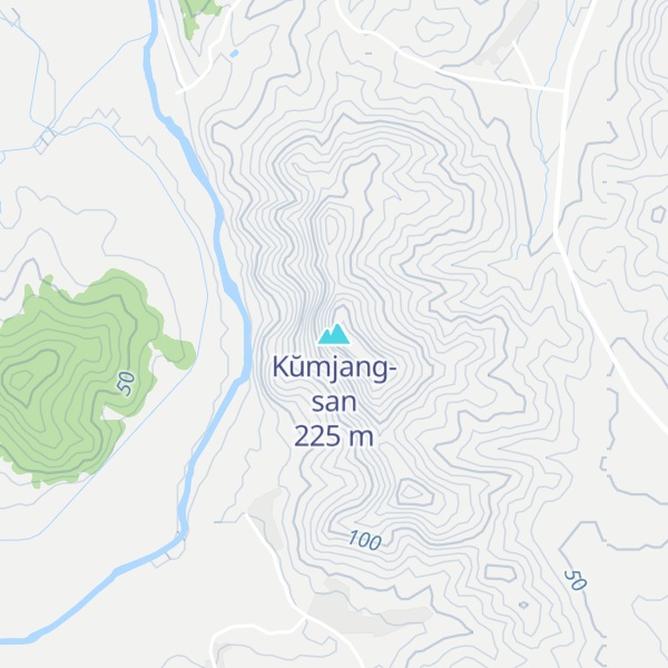 Map of Kŭmjang-san