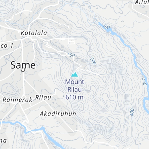 Map of Mount Rilau