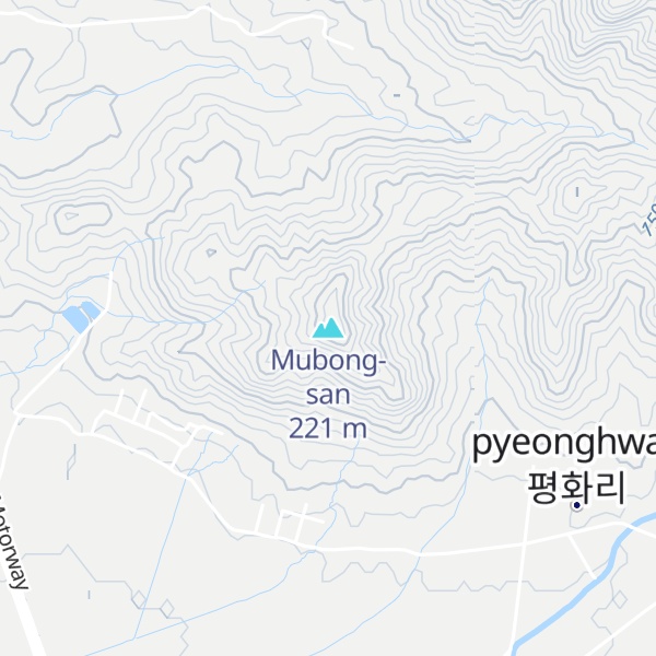 Map of Mubong-san