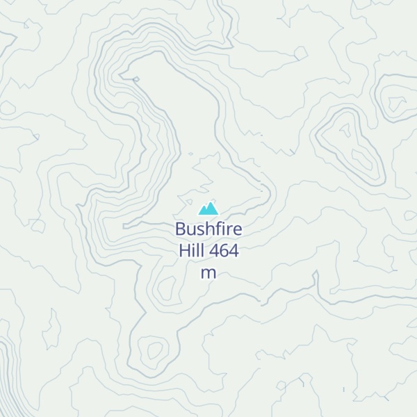Map of Bushfire Hill