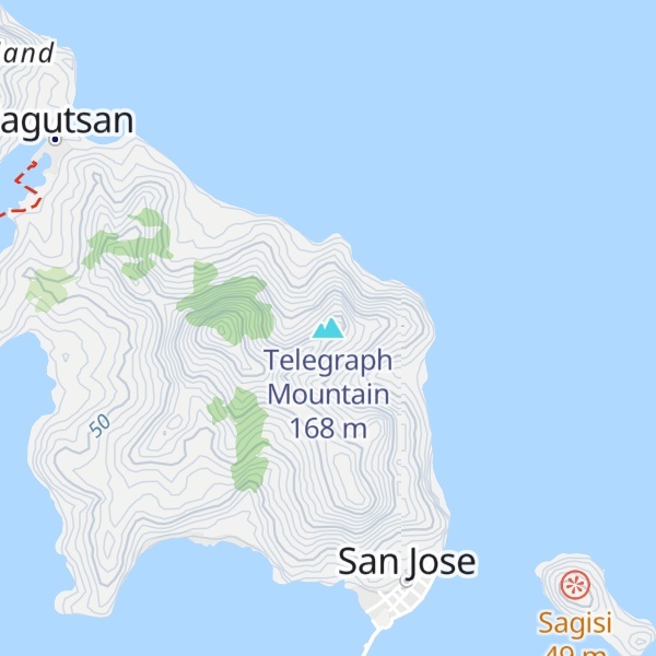 Map of Telegraph Mountain