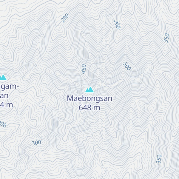 Map of Maebongsan