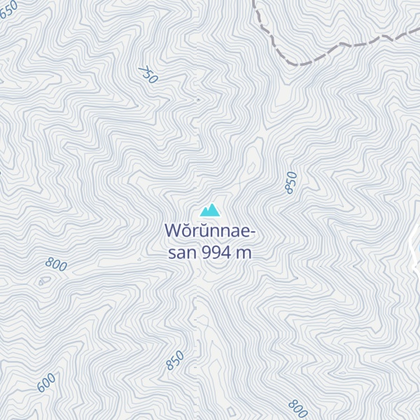 Map of Wŏrŭnnae-san