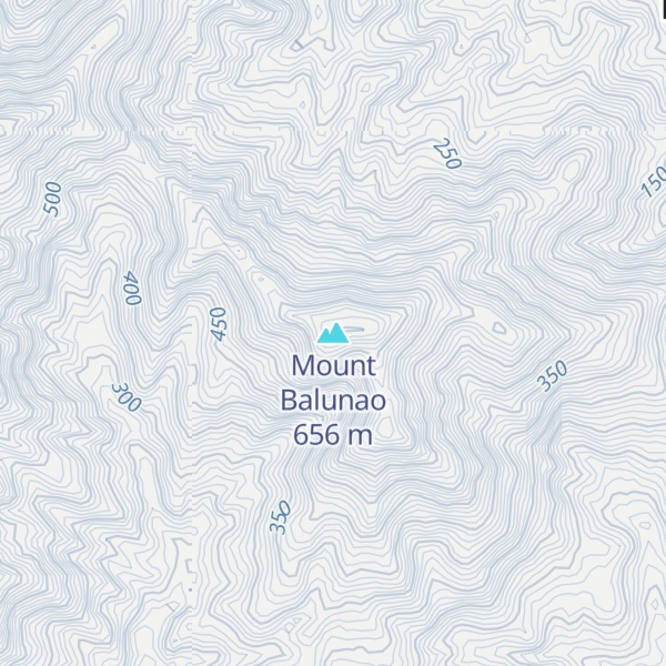 Map of Mount Balunao
