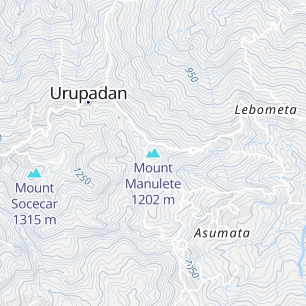 Map of Mount Manulete