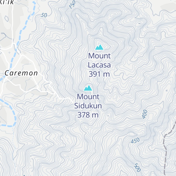 Map of Mount Sidukun