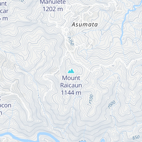 Map of Mount Raicaun