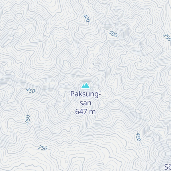 Map of Paksung-san