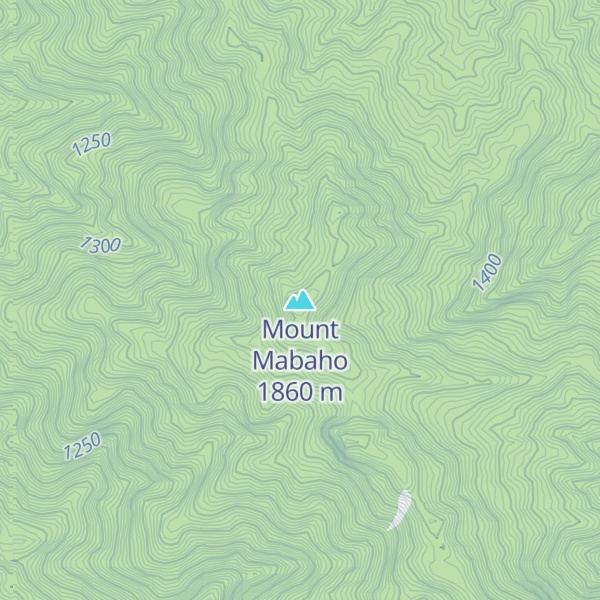 Map of Mount Mabaho