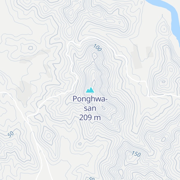 Map of Ponghwa-san