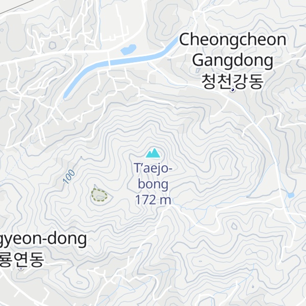 Map of T’aejo-bong