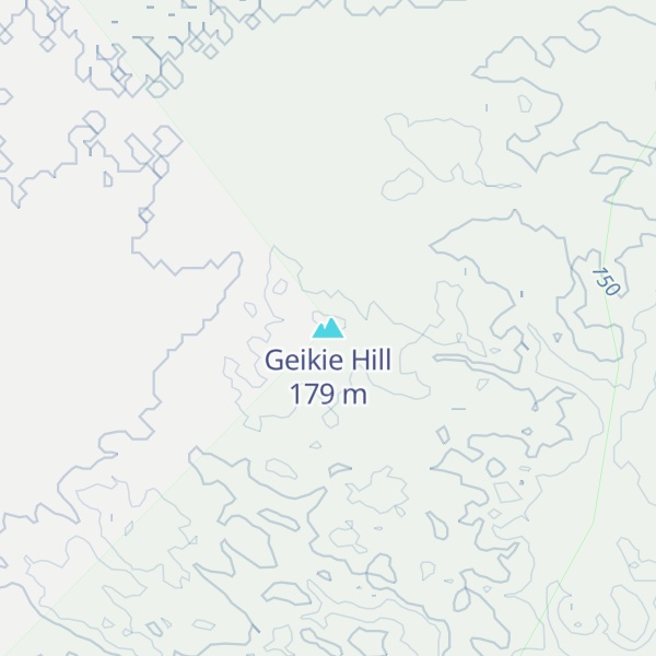 Map of Geikie Hill