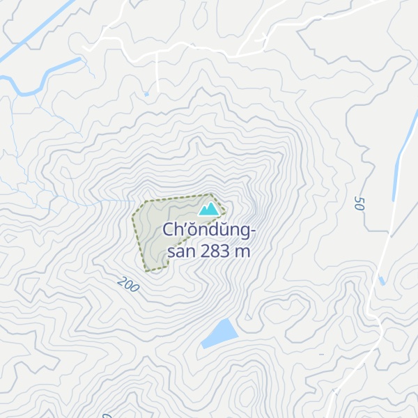 Map of Ch’ŏndŭng-san