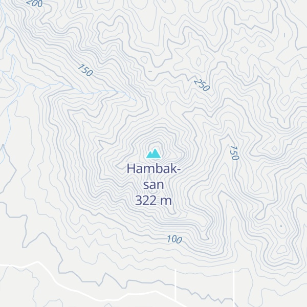 Map of Hambak-san
