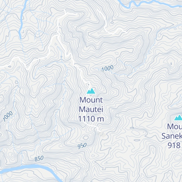 Map of Mount Mautei