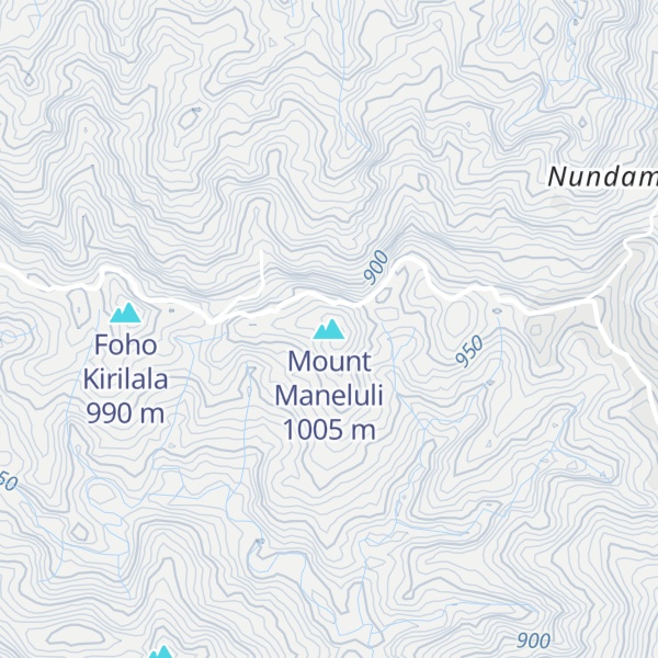 Map of Mount Maneluli