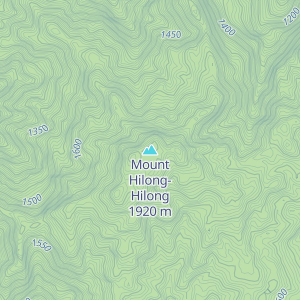 Map of Mount Hilong-Hilong