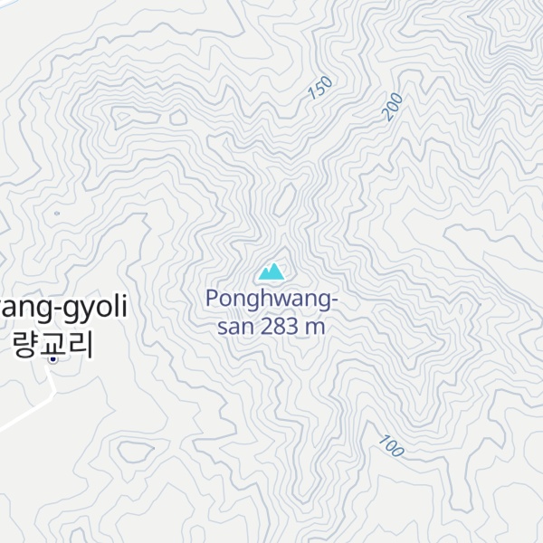 Map of Ponghwang-san
