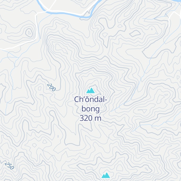 Map of Ch’ŏndal-bong