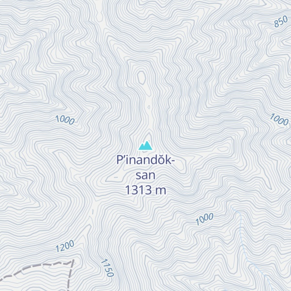 Map of P’inandŏk-san